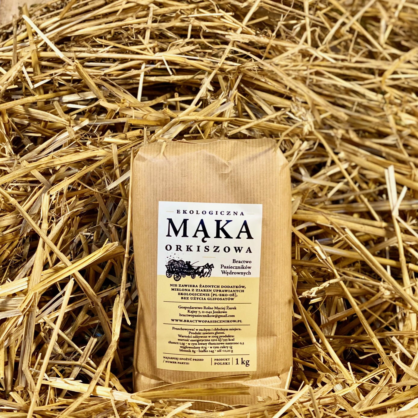 Mąka orkiszowa typ 600 z upraw ekologicznych 1 kg