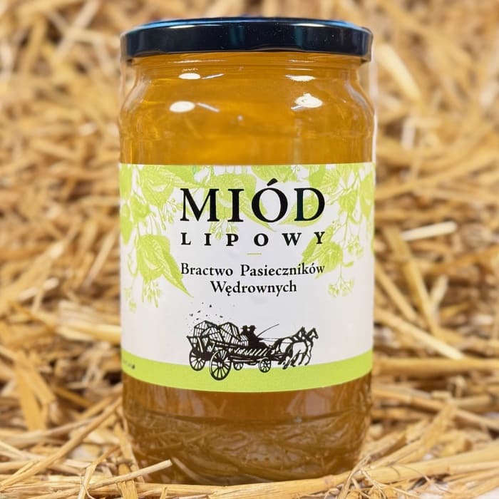 Miód lipowy 980 g, nierozgrzewany